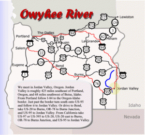 Owyhee Road Map & Directions